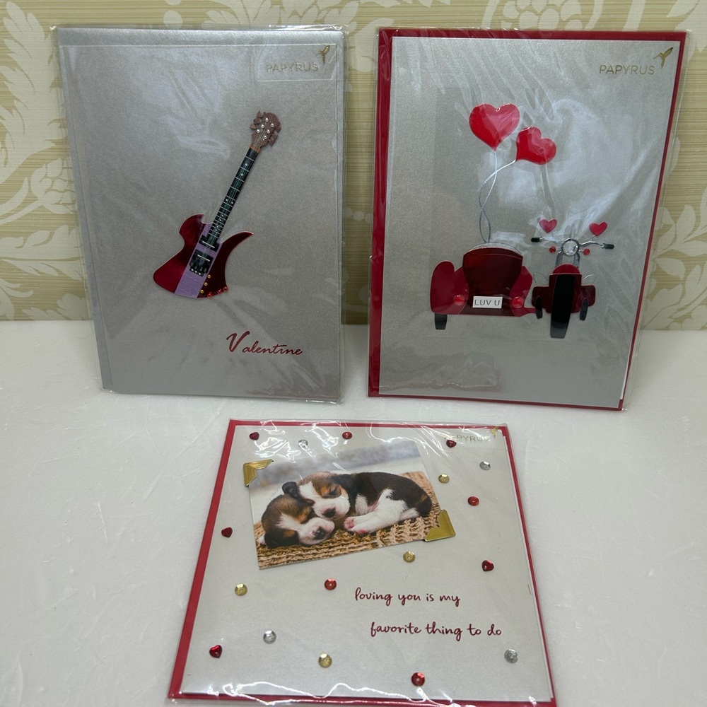 Valentine’s Papyrus Cards
